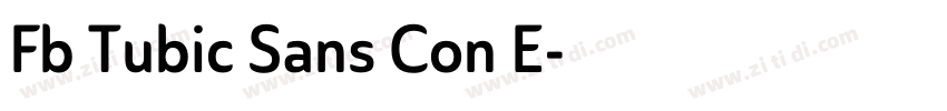 Fb Tubic Sans Con E字体转换